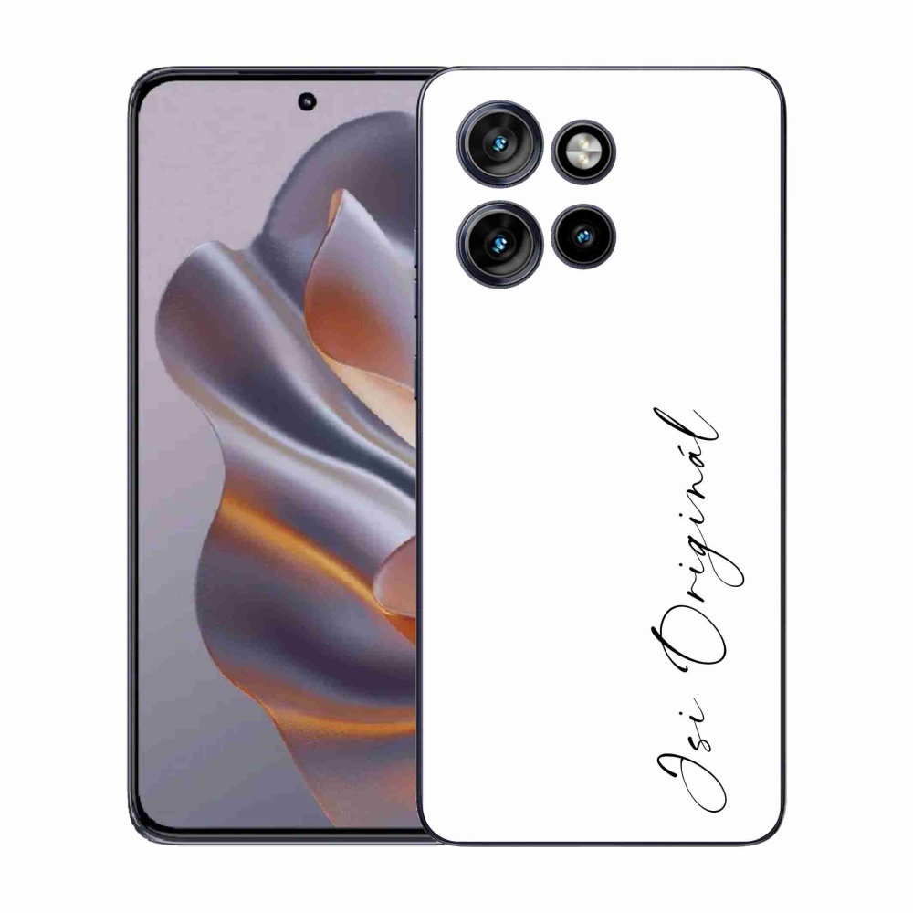 Gelový kryt mmCase na Motorola Edge 50 Neo - jsi originál bílé pozadí