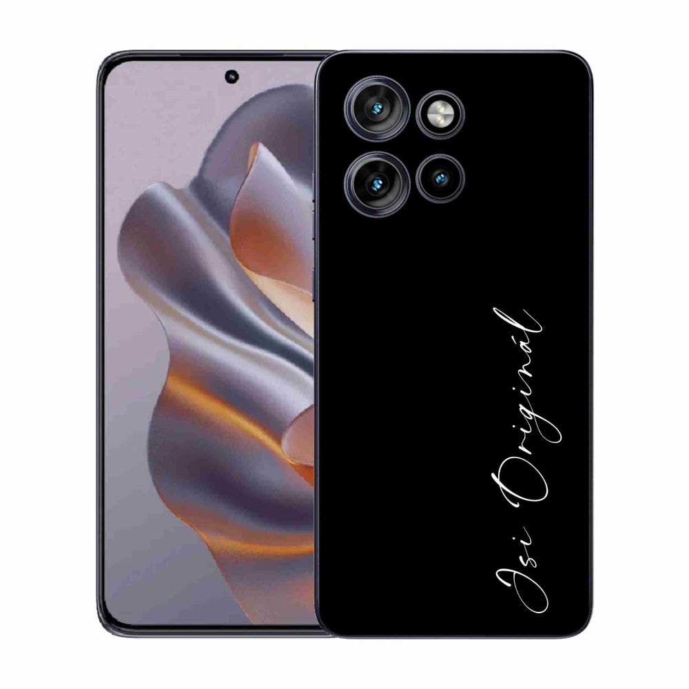 Gelový kryt mmCase na Motorola Edge 50 Neo - jsi originál černé pozadí