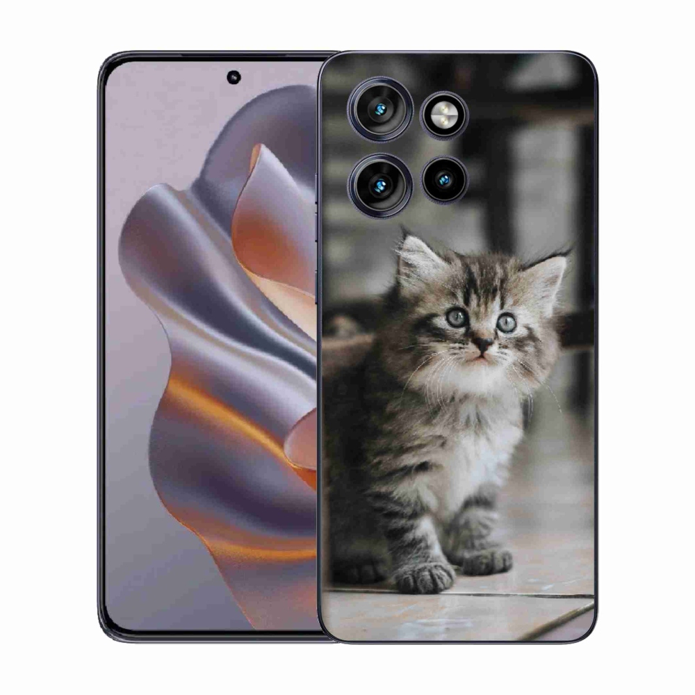 Gelový kryt mmCase na Motorola Edge 50 Neo - koťátko