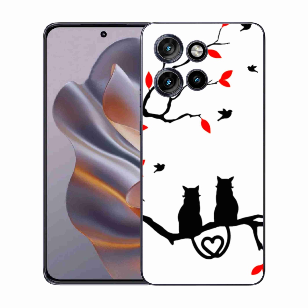 Gelový kryt mmCase na Motorola Edge 50 Neo - kočičí láska