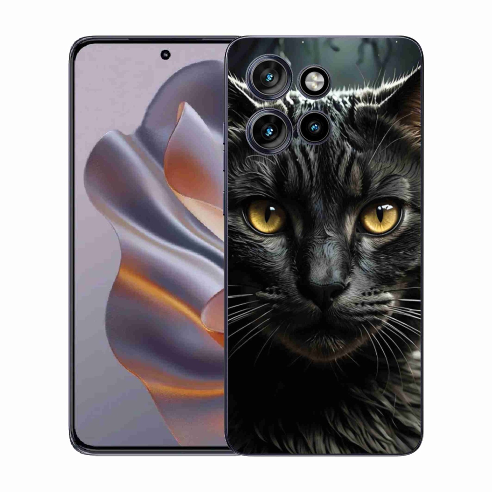 Gelový kryt mmCase na Motorola Edge 50 Neo - kočičí pohled 3