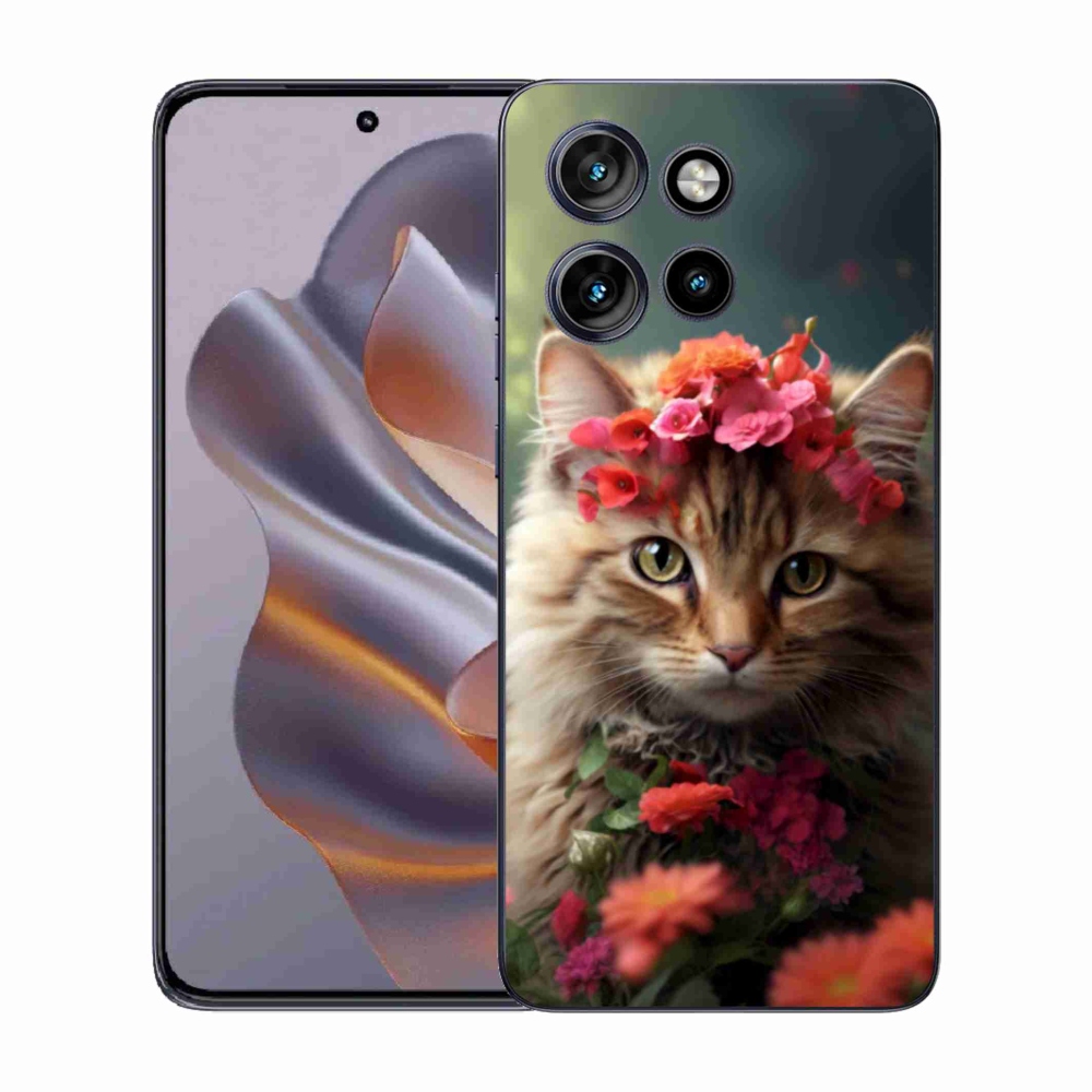 Gelový kryt mmCase na Motorola Edge 50 Neo - kočíčí princezna