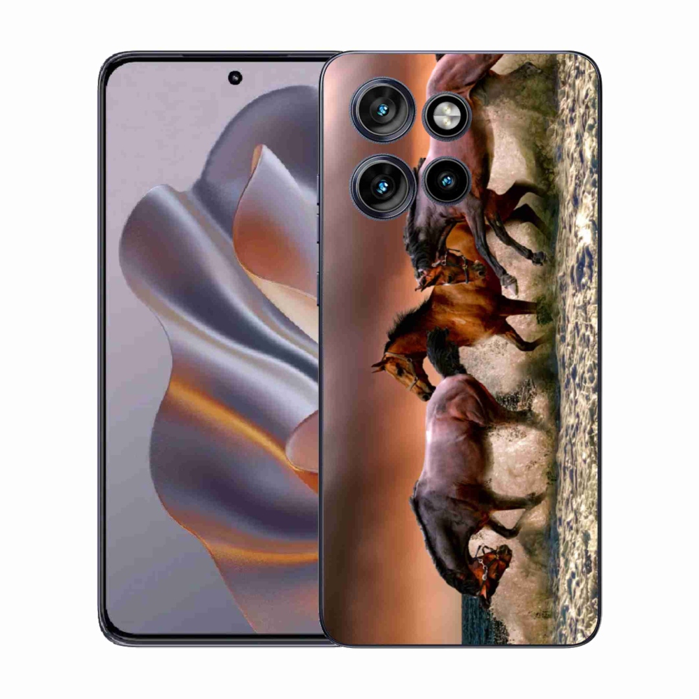 Gelový kryt mmCase na Motorola Edge 50 Neo - koně 1