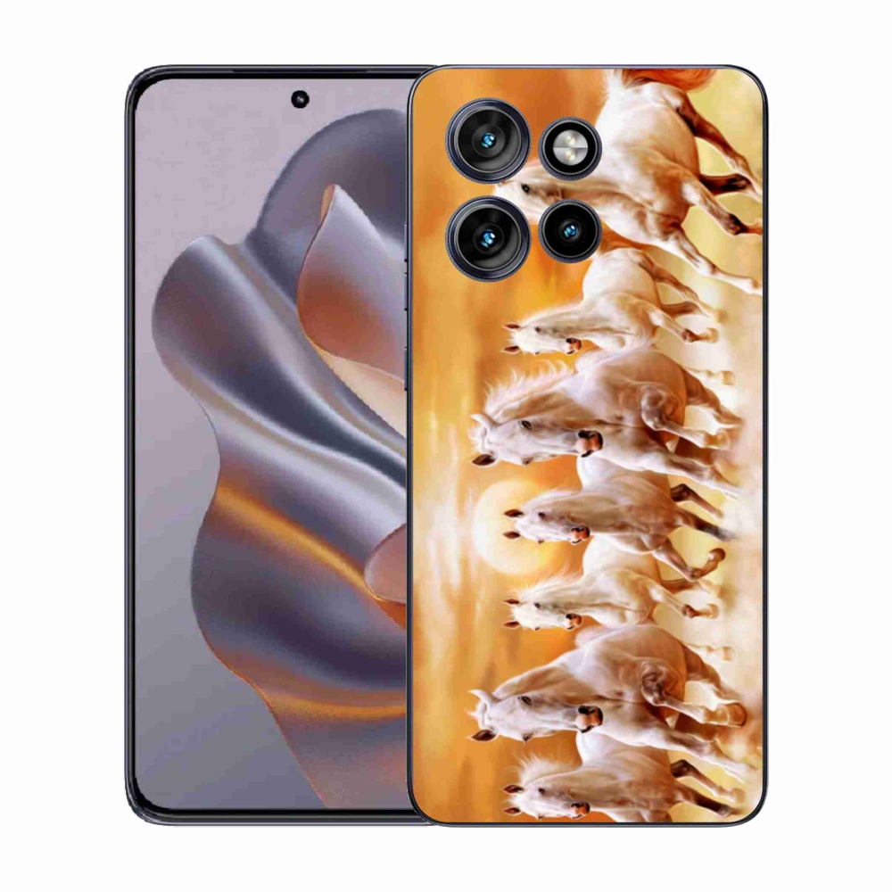 Gelový kryt mmCase na Motorola Edge 50 Neo - koně 2