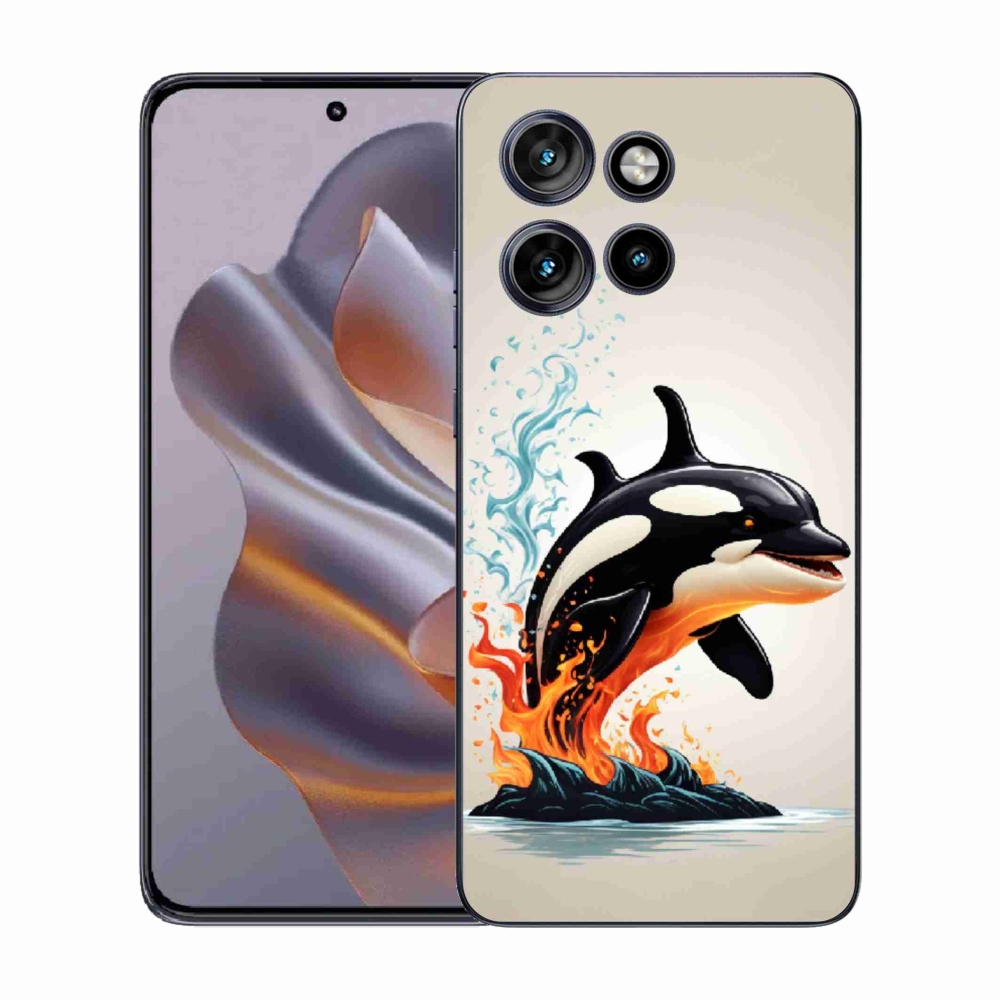 Gelový kryt mmCase na Motorola Edge 50 Neo - kosatka