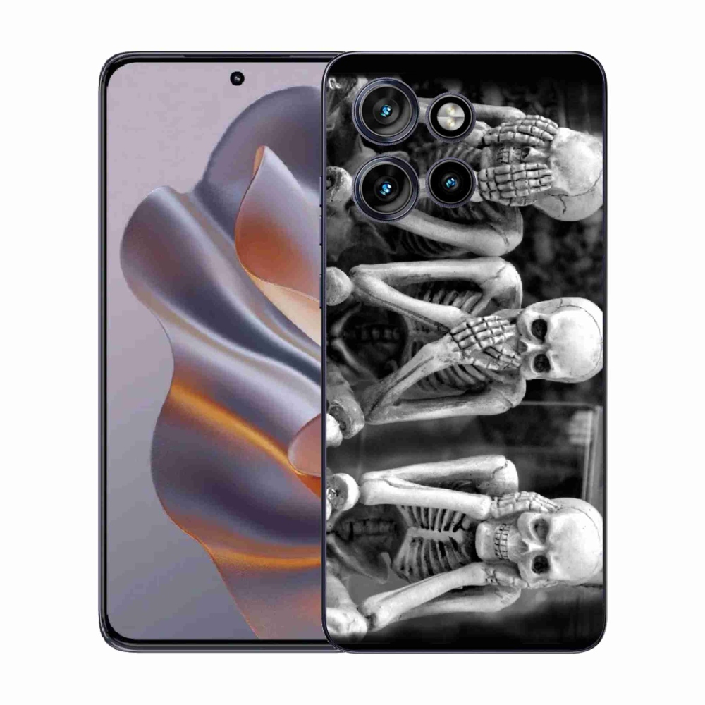 Gelový kryt mmCase na Motorola Edge 50 Neo - kostlivci