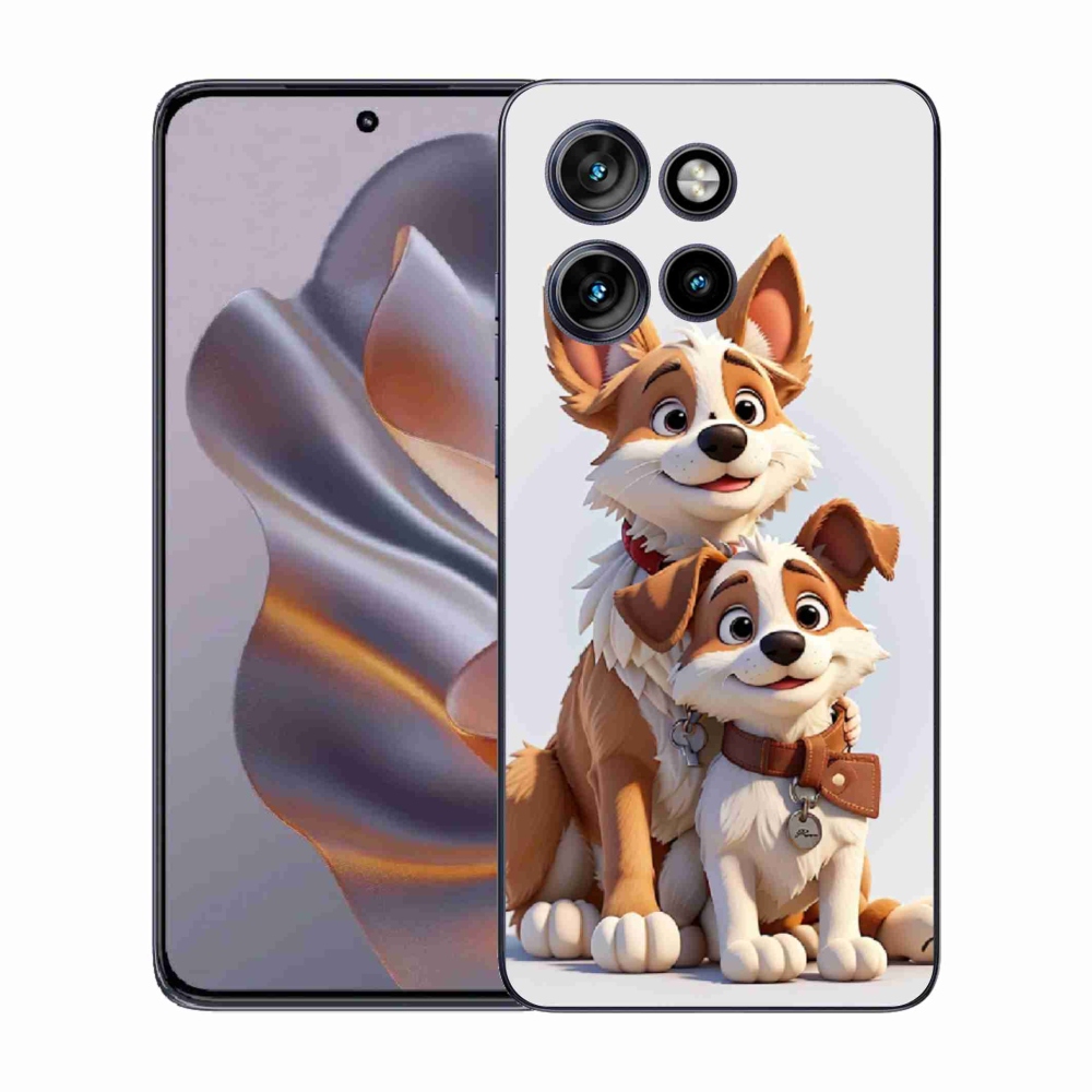 Gelový kryt mmCase na Motorola Edge 50 Neo - kreslení psi