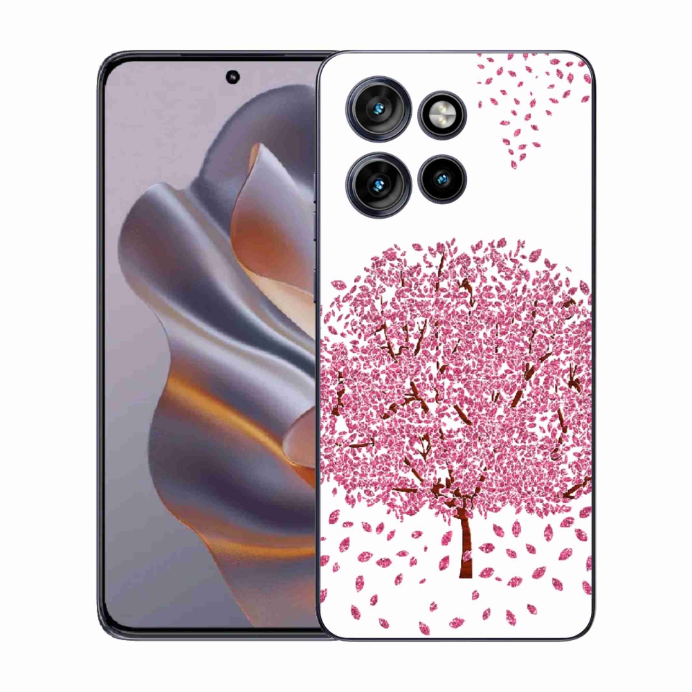 Gelový kryt mmCase na Motorola Edge 50 Neo - kreslený strom s listy