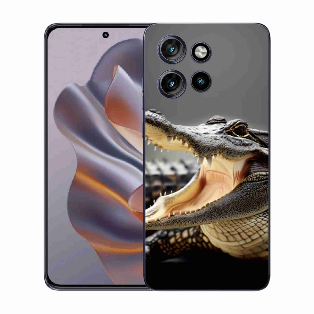 Gelový kryt mmCase na Motorola Edge 50 Neo - krokodýl