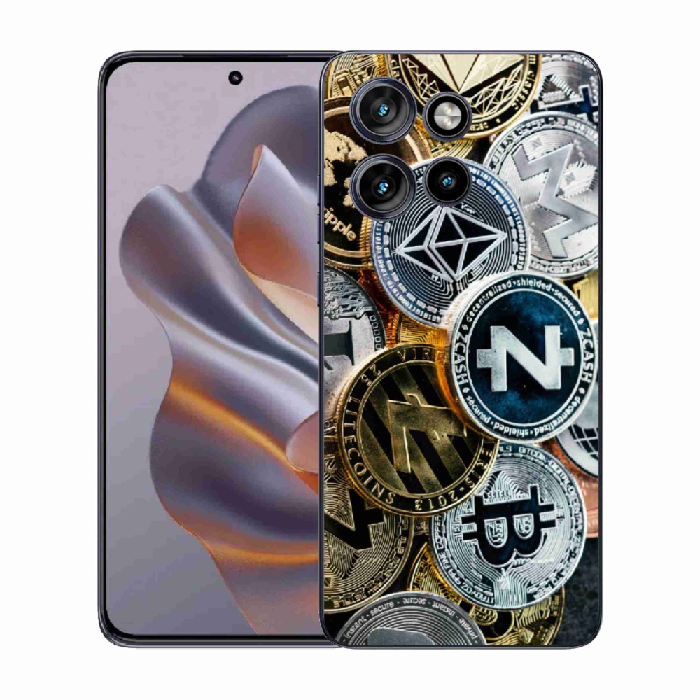 Gelový kryt mmCase na Motorola Edge 50 Neo - kryptoměny