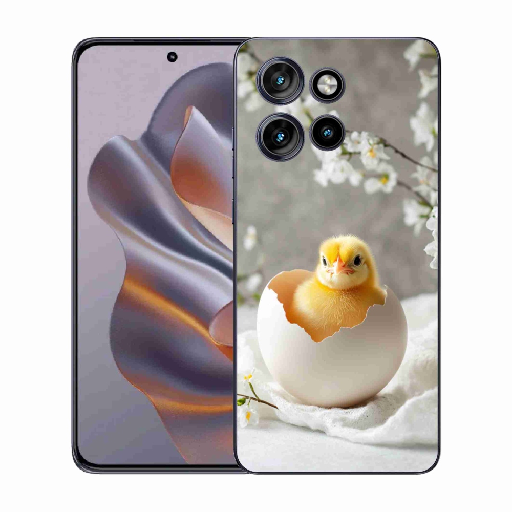 Gelový kryt mmCase na Motorola Edge 50 Neo - kuřátko