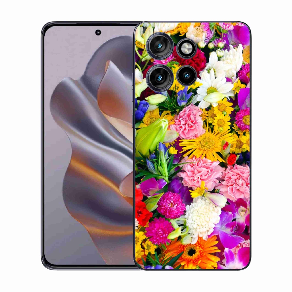 Gelový kryt mmCase na Motorola Edge 50 Neo - květiny 12