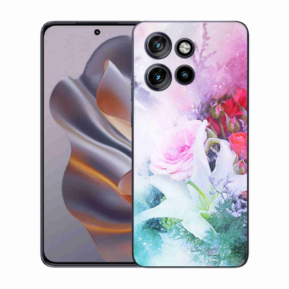 Gelový kryt mmCase na Motorola Edge 50 Neo - květiny 4