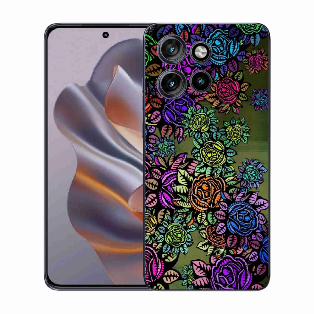 Gelový kryt mmCase na Motorola Edge 50 Neo - květiny 6