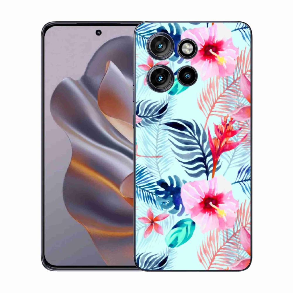 Gelový kryt mmCase na Motorola Edge 50 Neo - květiny