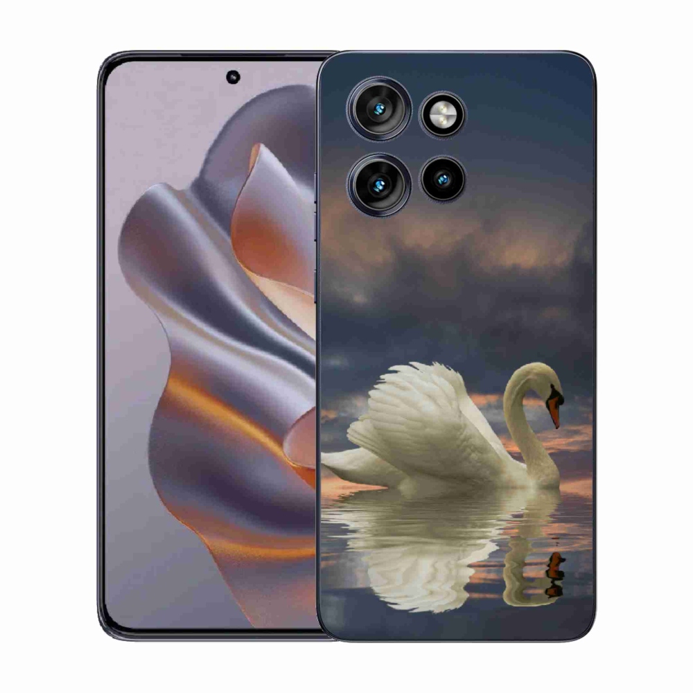 Gelový kryt mmCase na Motorola Edge 50 Neo - labuť