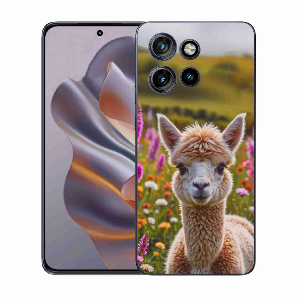 Gelový kryt mmCase na Motorola Edge 50 Neo - lama na louce