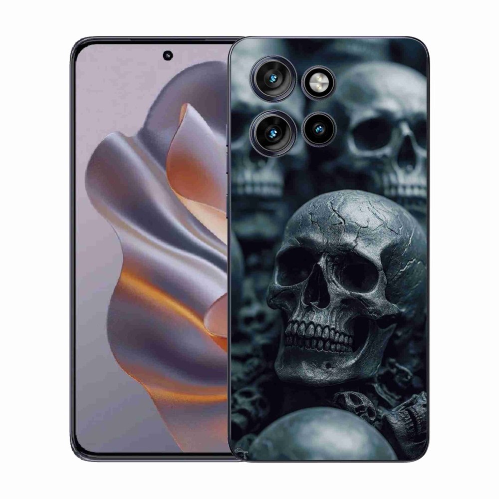 Gelový kryt mmCase na Motorola Edge 50 Neo - lebka 2