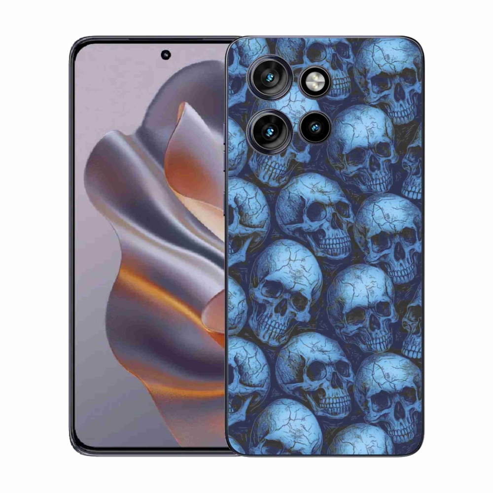 Gelový kryt mmCase na Motorola Edge 50 Neo - lebky