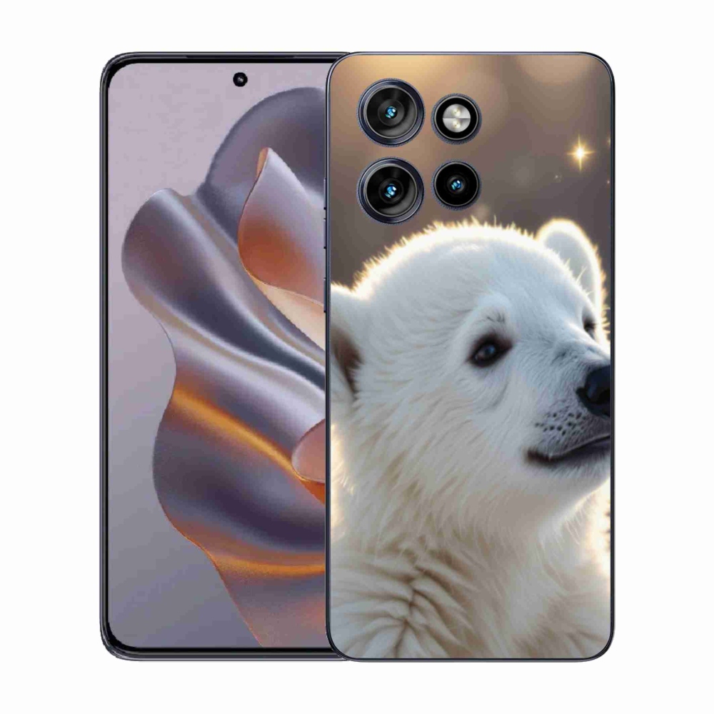 Gelový kryt mmCase na Motorola Edge 50 Neo - lední medvěd