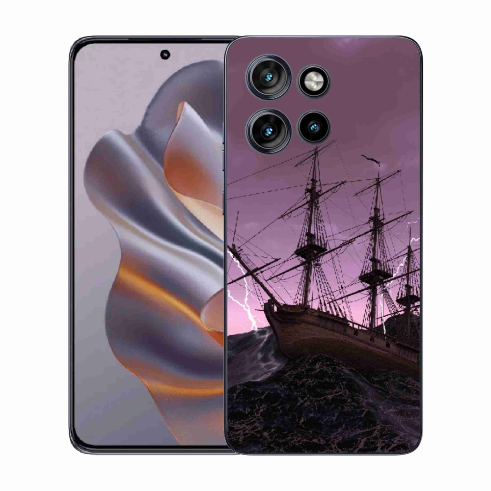 Gelový kryt mmCase na Motorola Edge 50 Neo - loď v bouři