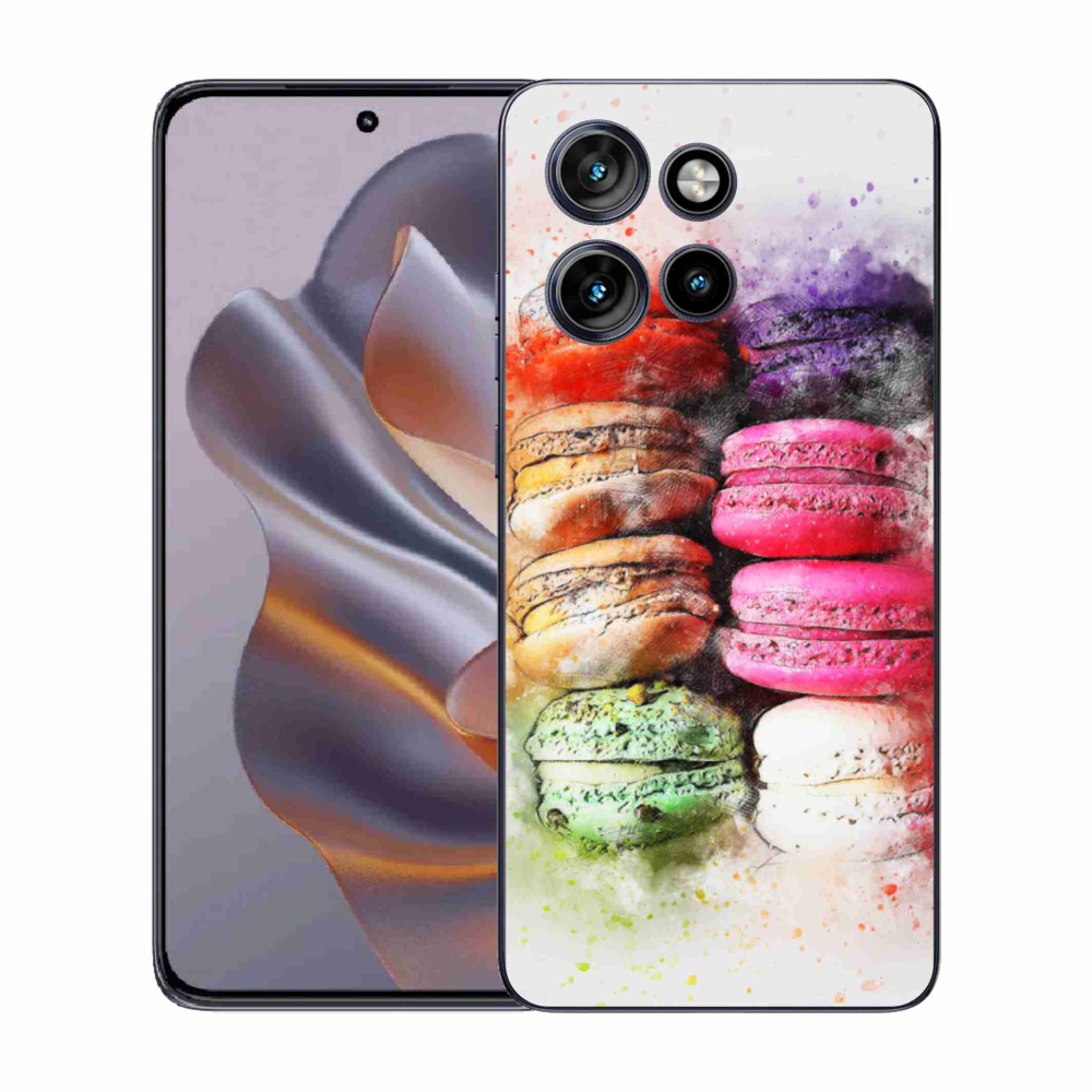 Gelový kryt mmCase na Motorola Edge 50 Neo - makrónky