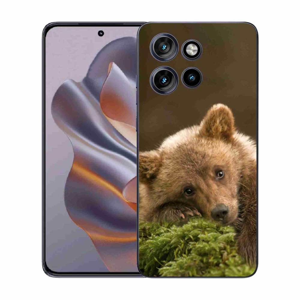 Gelový kryt mmCase na Motorola Edge 50 Neo - medvěd