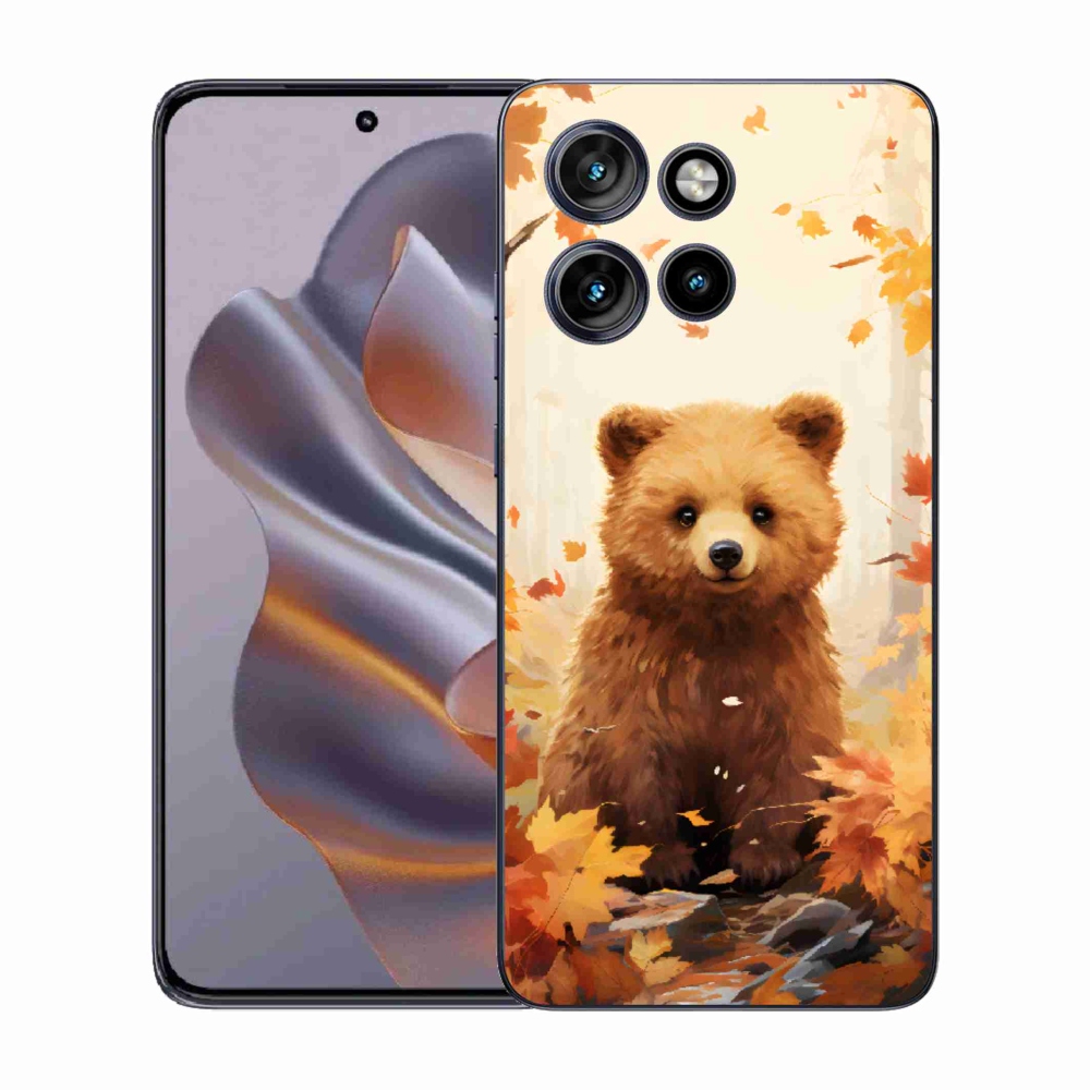 Gelový kryt mmCase na Motorola Edge 50 Neo - medvěd v lese