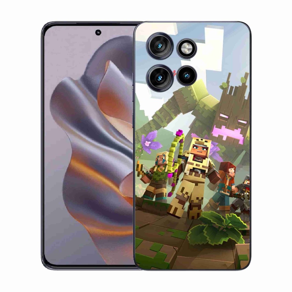 Gelový kryt mmCase na Motorola Edge 50 Neo - minecraft 1