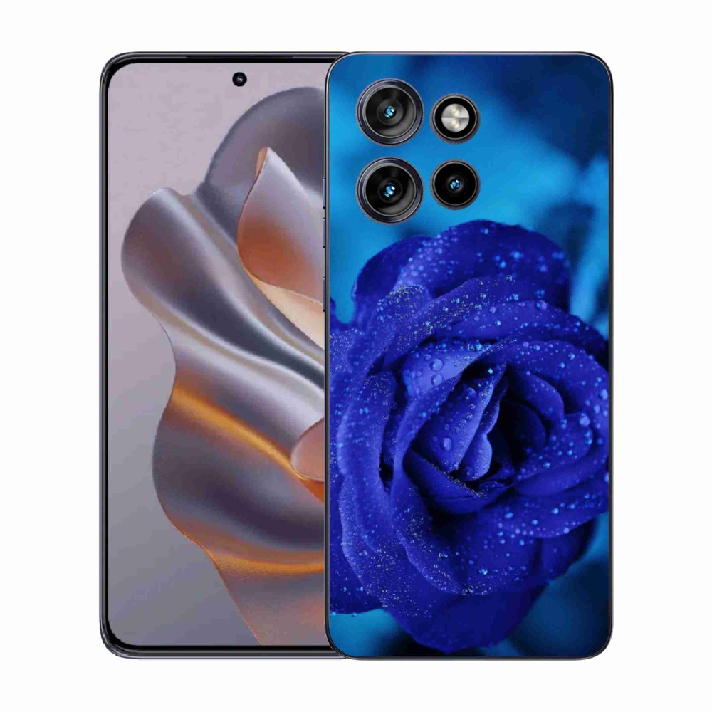 Gelový kryt mmCase na Motorola Edge 50 Neo - modrá růže