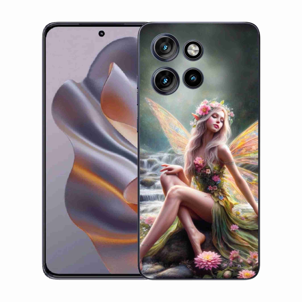 Gelový kryt mmCase na Motorola Edge 50 Neo - motýlí žena 1