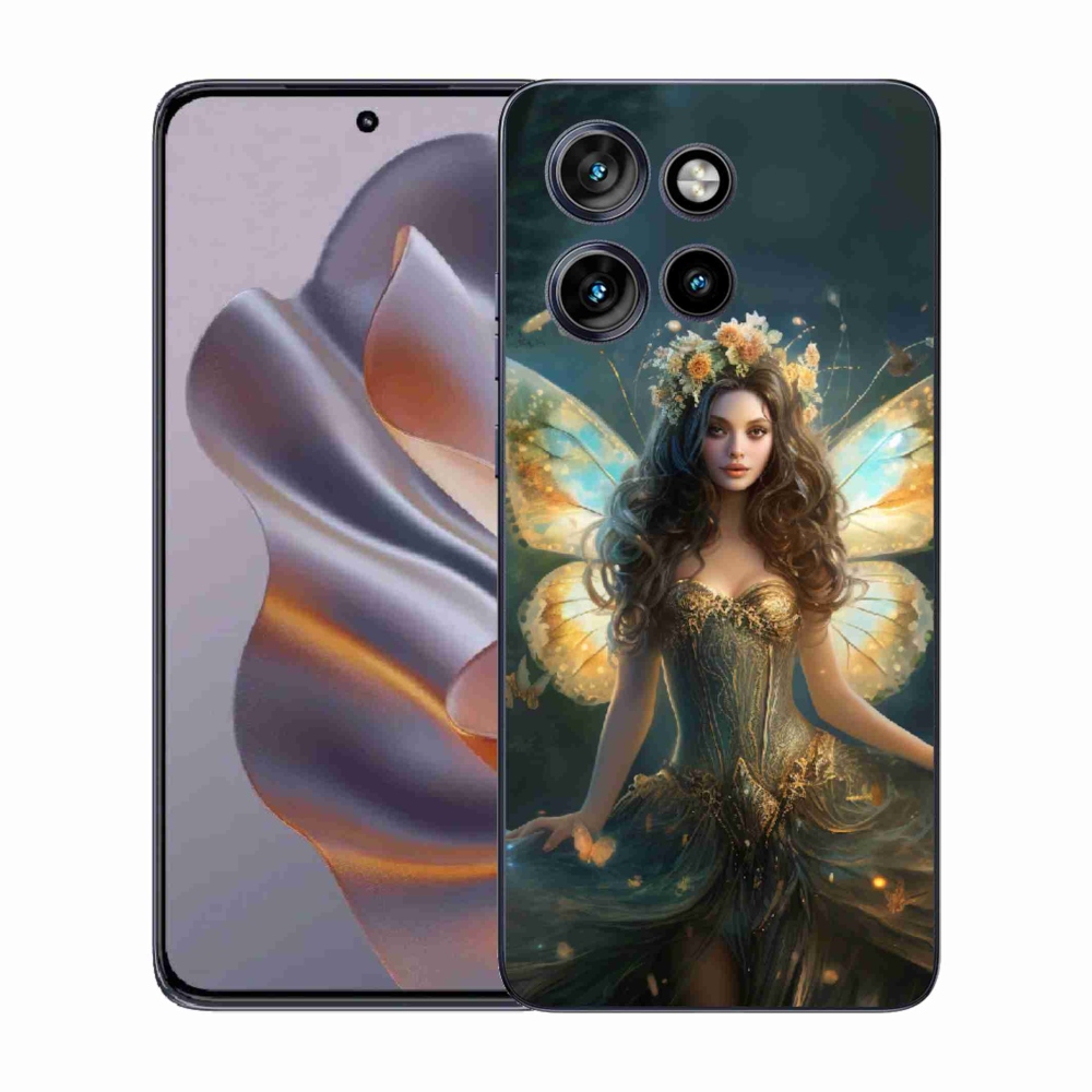 Gelový kryt mmCase na Motorola Edge 50 Neo - motýlí žena