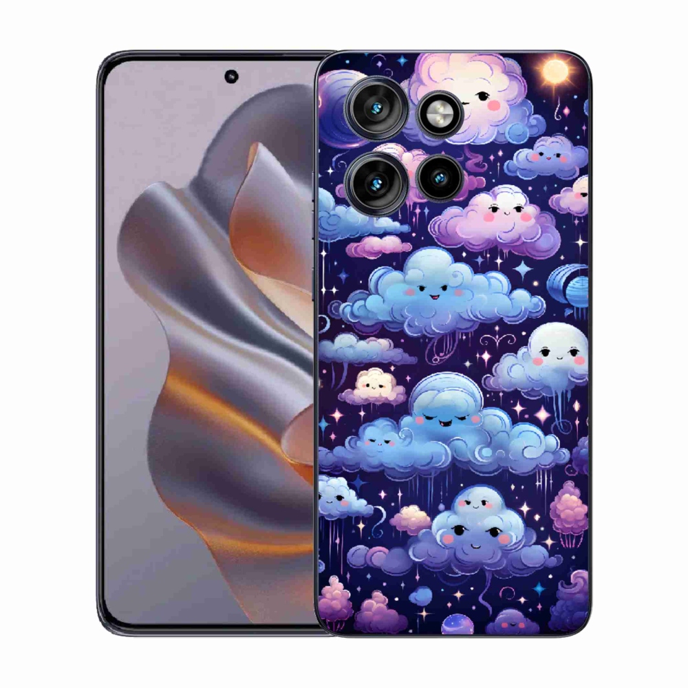 Gelový kryt mmCase na Motorola Edge 50 Neo - mráčky