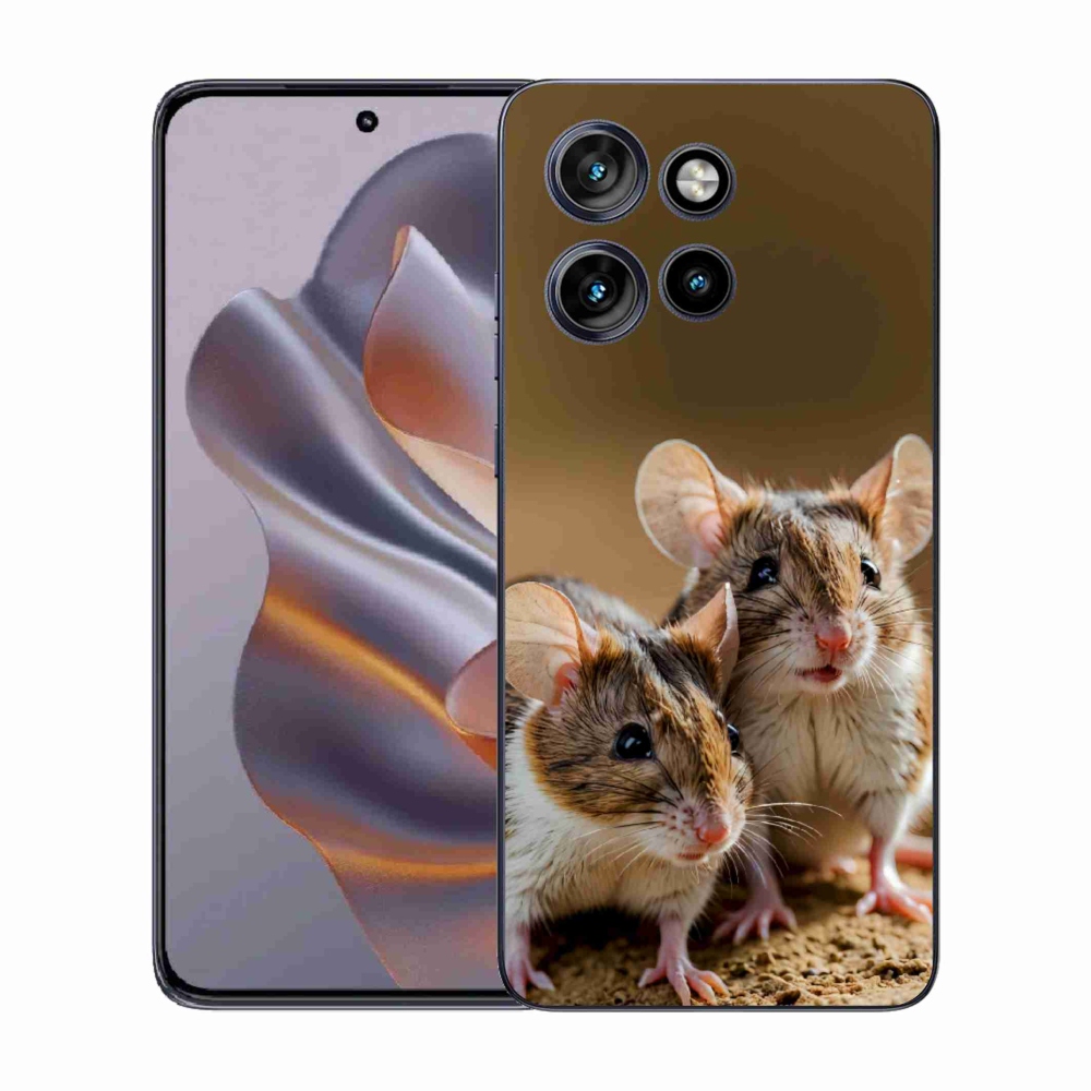 Gelový kryt mmCase na Motorola Edge 50 Neo - myší duo