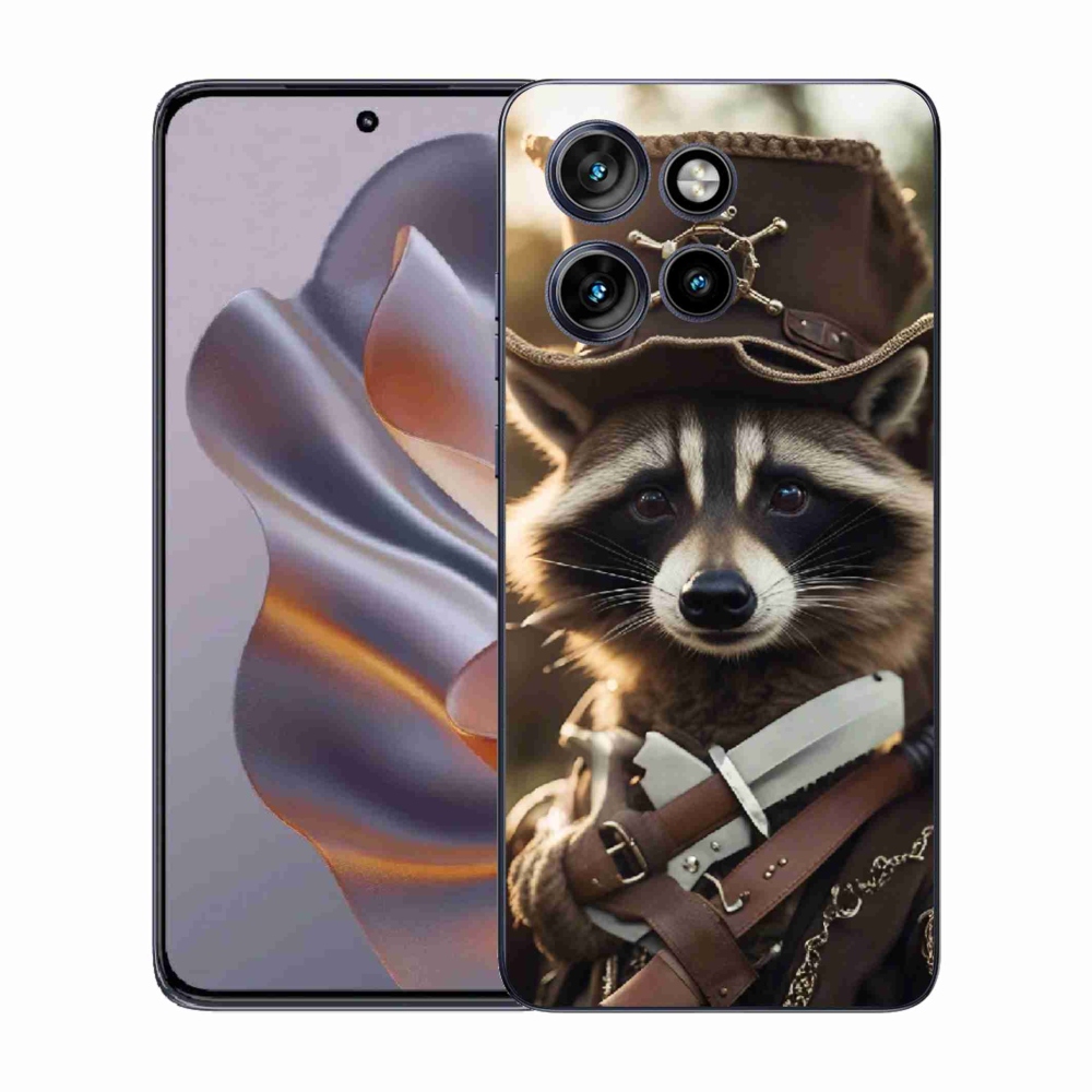 Gelový kryt mmCase na Motorola Edge 50 Neo - mýval v uniformě