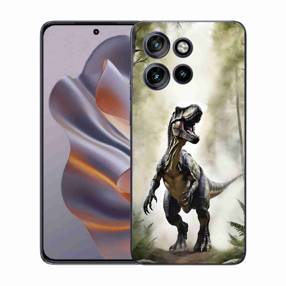 Gelový kryt mmCase na Motorola Edge 50 Neo - naštvaný T-Rex