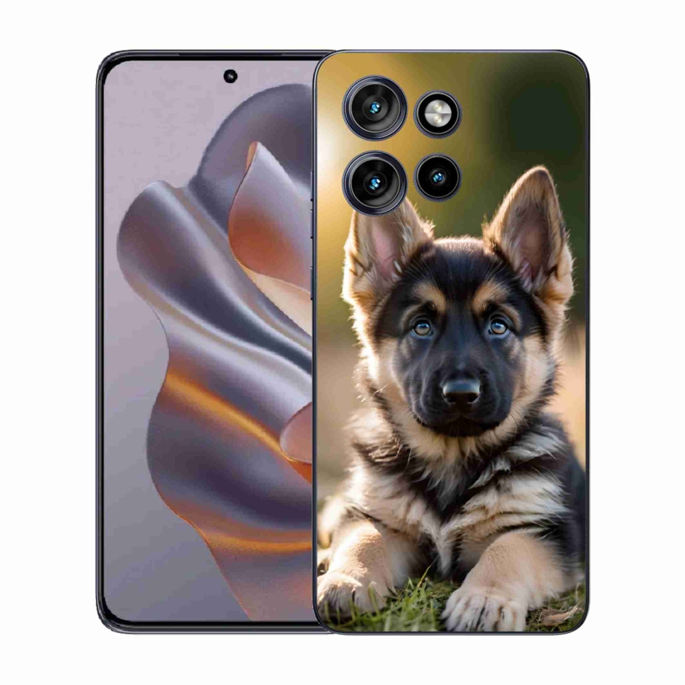 Gelový kryt mmCase na Motorola Edge 50 Neo - německý ovčák v přírodě