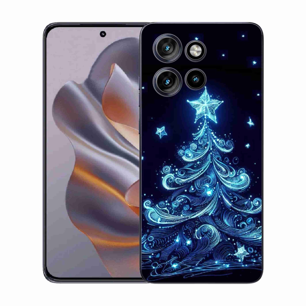 Gelový kryt mmCase na Motorola Edge 50 Neo - neonový vánoční stromek 4