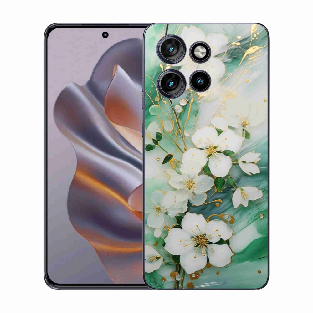 Gelový kryt mmCase na Motorola Edge 50 Neo - něžné květy