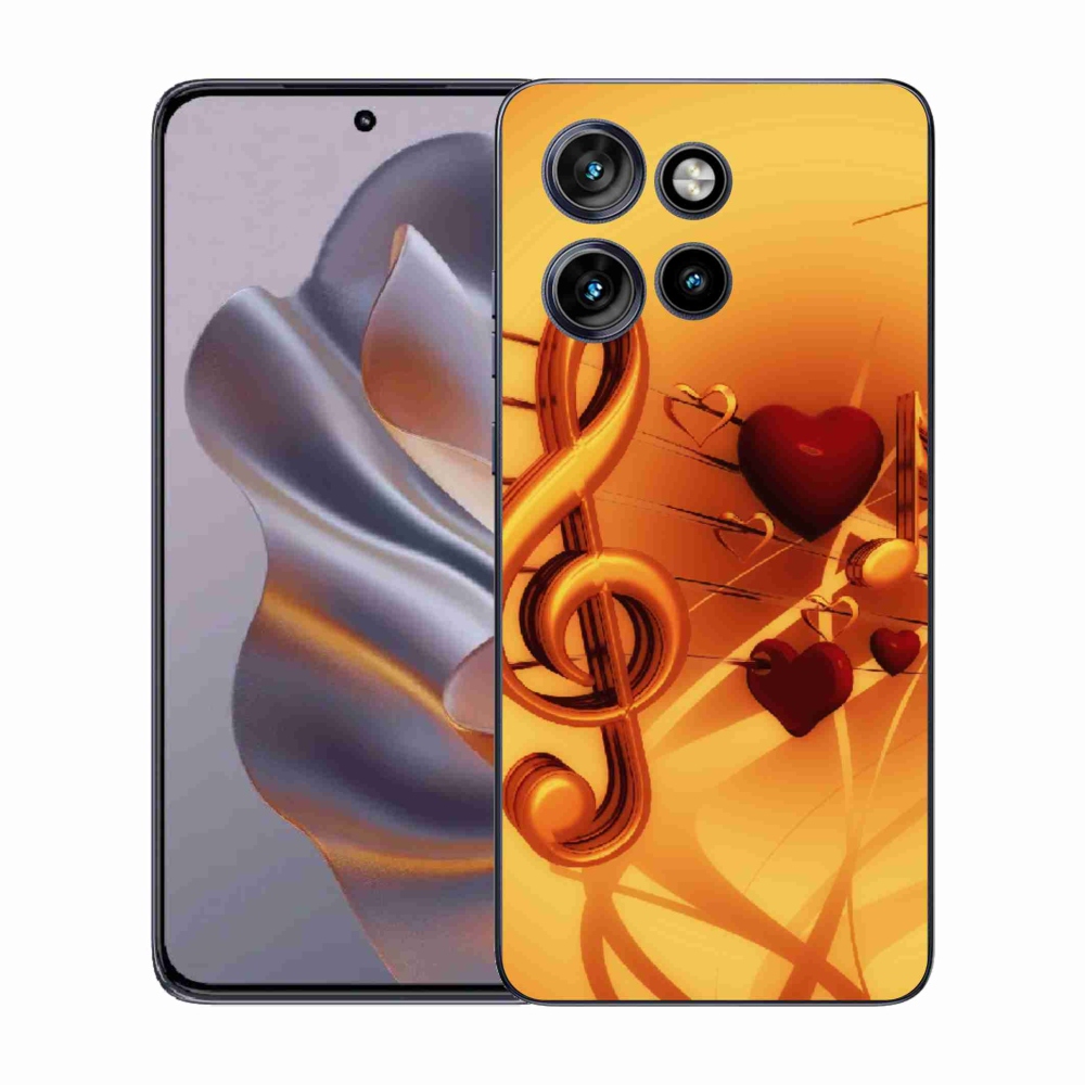 Gelový kryt mmCase na Motorola Edge 50 Neo - noty