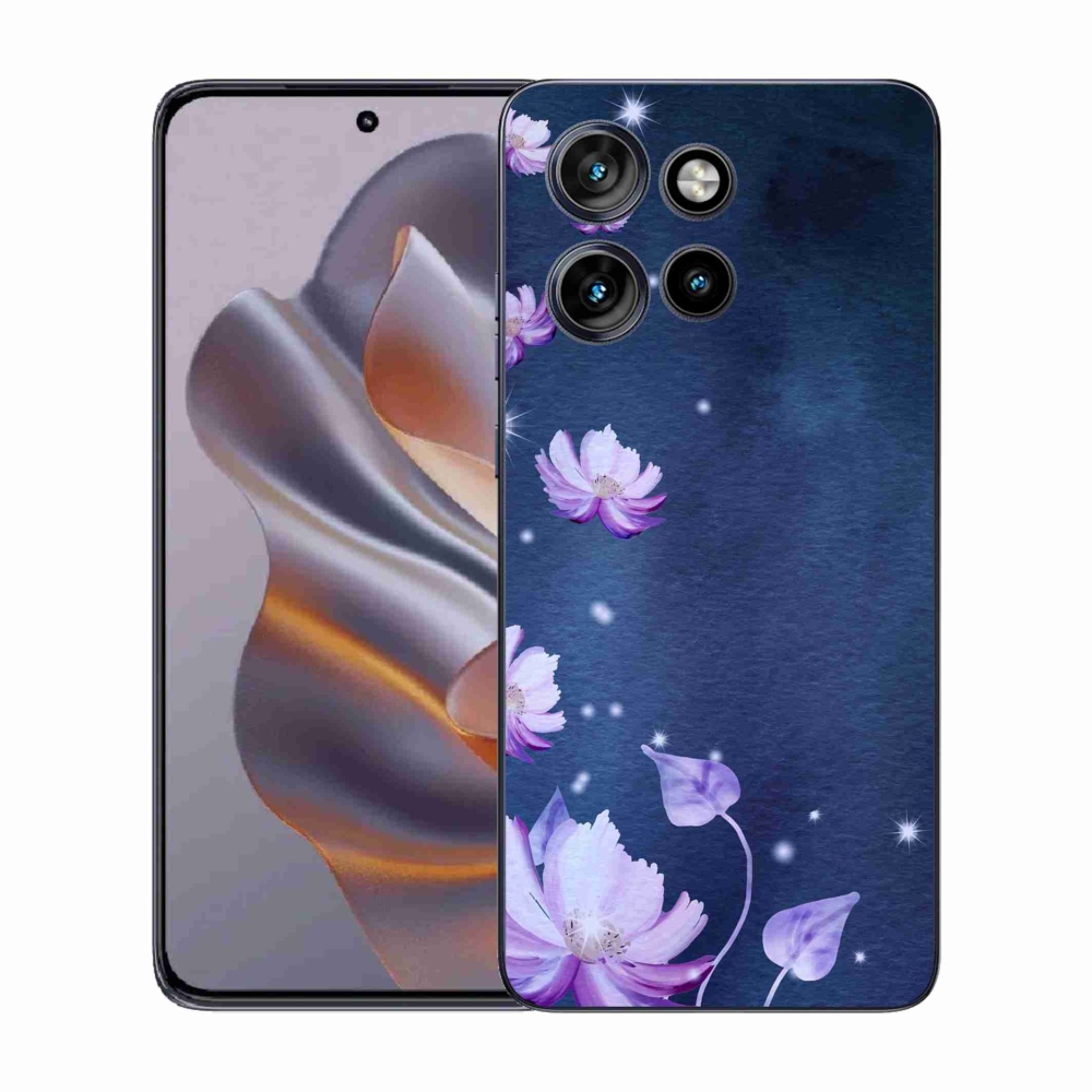 Gelový kryt mmCase na Motorola Edge 50 Neo - padající květy