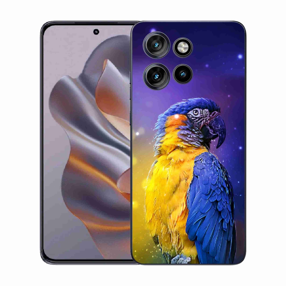 Gelový kryt mmCase na Motorola Edge 50 Neo - papoušek ara 1