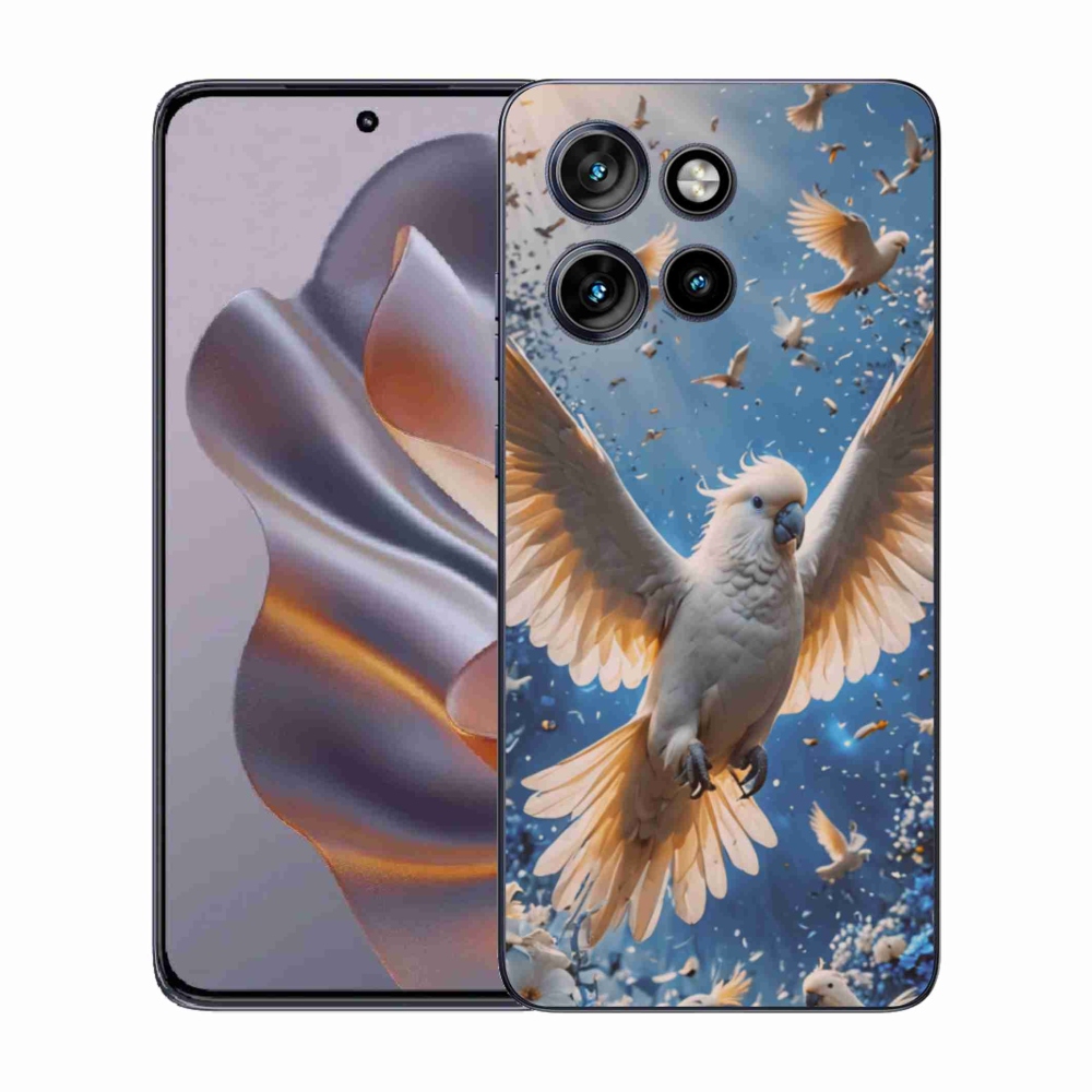 Gelový kryt mmCase na Motorola Edge 50 Neo - papoušek kakadu