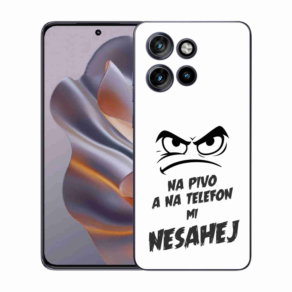 Gelový kryt mmCase na Motorola Edge 50 Neo - pivní motiv 2 bílé pozadí