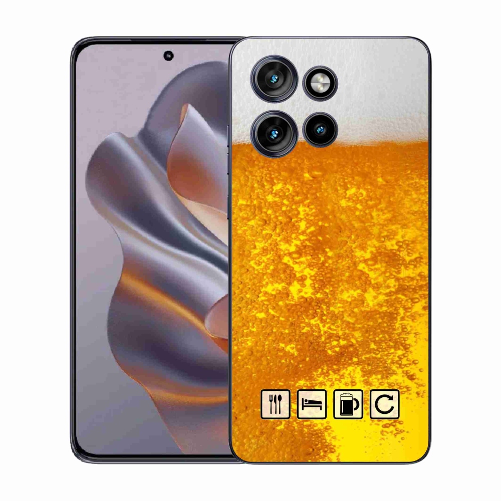 Gelový kryt mmCase na Motorola Edge 50 Neo - pivní motiv 3