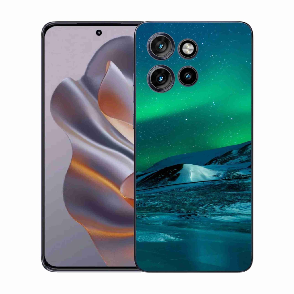Gelový kryt mmCase na Motorola Edge 50 Neo - polární záře