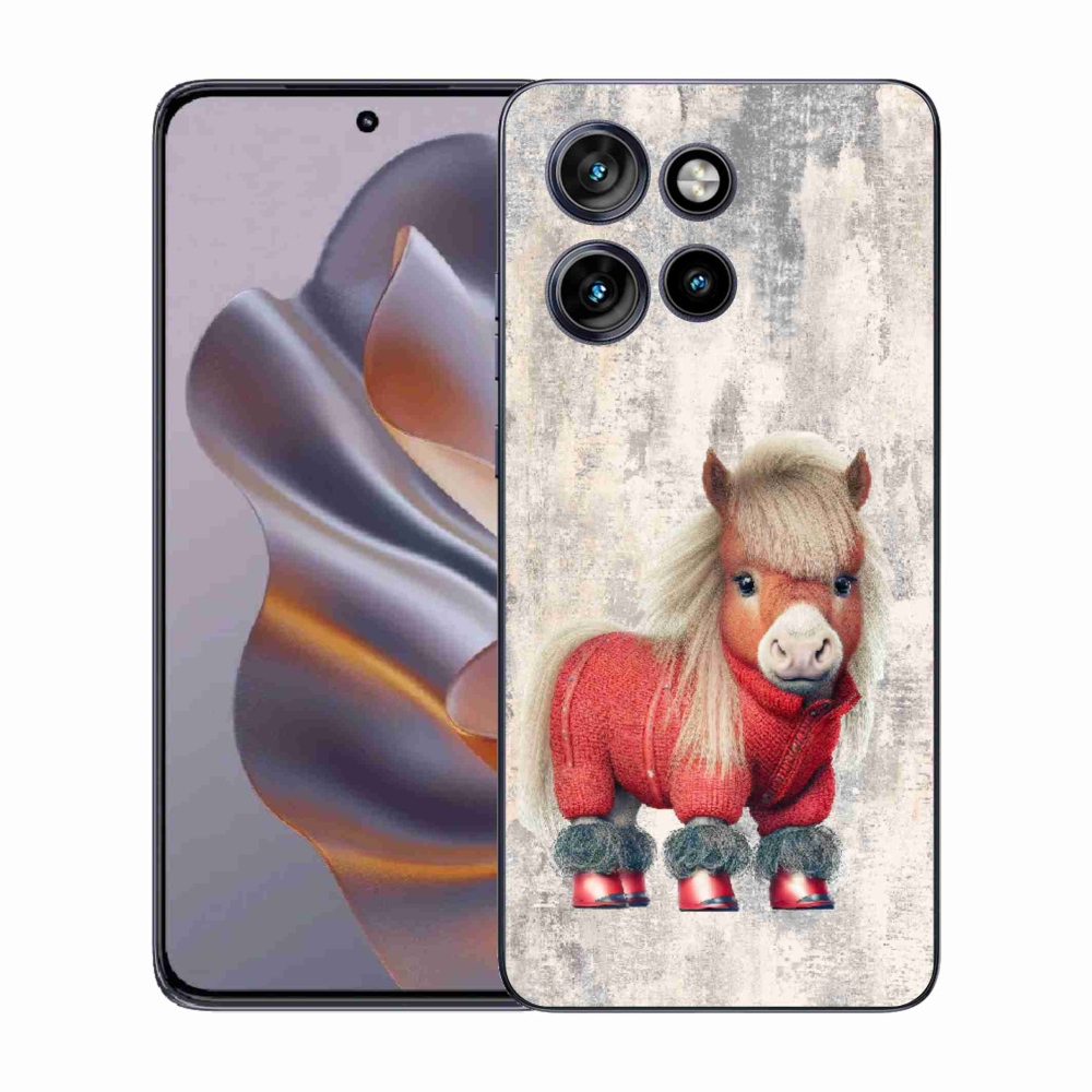 Gelový kryt mmCase na Motorola Edge 50 Neo - poník ve svetru