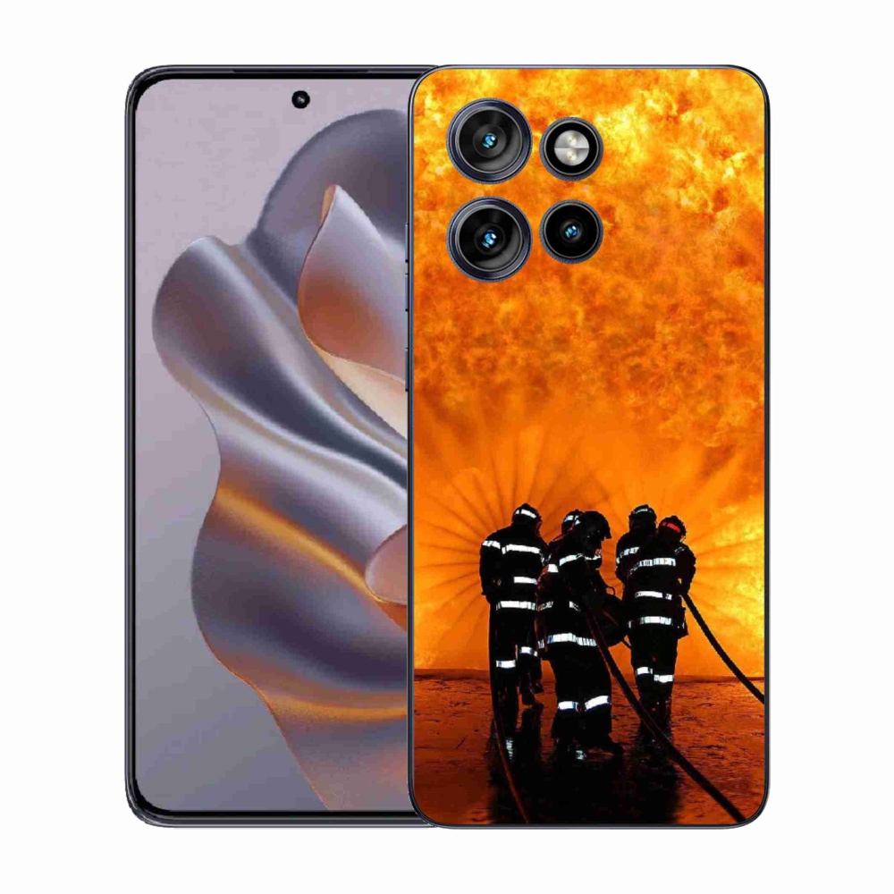 Gelový kryt mmCase na Motorola Edge 50 Neo - požár