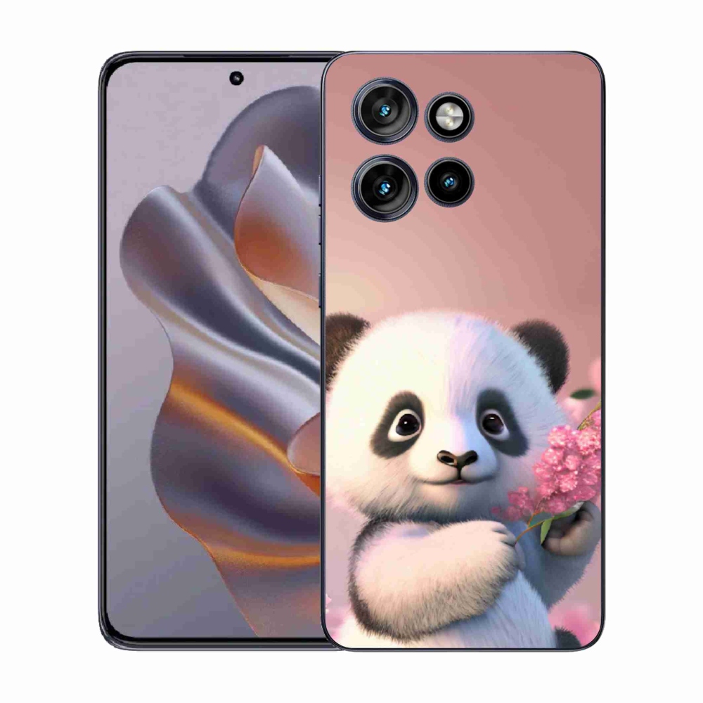 Gelový kryt mmCase na Motorola Edge 50 Neo - roztomilá panda