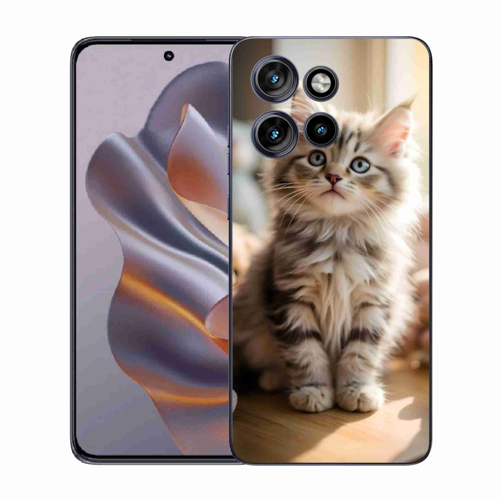 Gelový kryt mmCase na Motorola Edge 50 Neo - roztomilé kotě 10